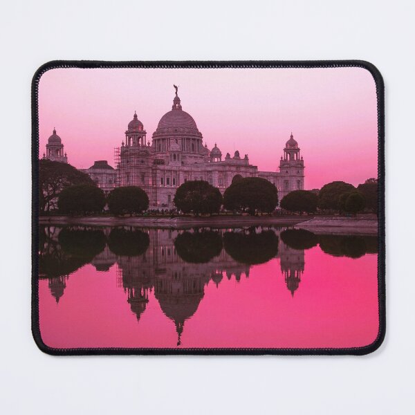 Item preview, Pink mirrored sunset, Kolkata, India landscape fine art color print photograph designed and sold by Jéanpaul Ferro.