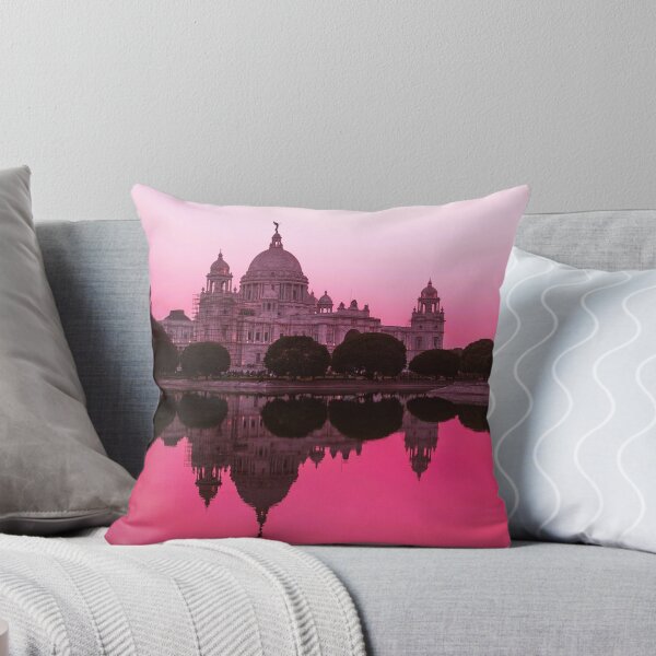 Item preview, Pink mirrored sunset, Kolkata, India landscape fine art color print photograph designed and sold by Jéanpaul  Ferro.
