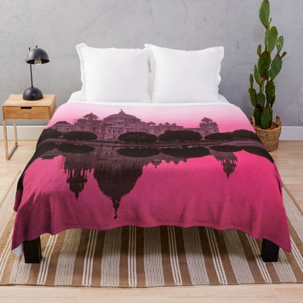 Item preview, Pink mirrored sunset, Kolkata, India landscape fine art color print photograph designed and sold by Jéanpaul Ferro.