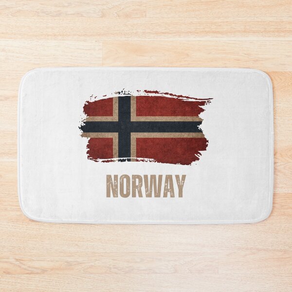 Item preview, Vintage grunge Norwegian flag designed and sold by Dressyourflag.