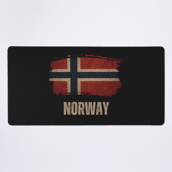 Item preview, Vintage grunge Norwegian flag designed and sold by Dressyourflag.