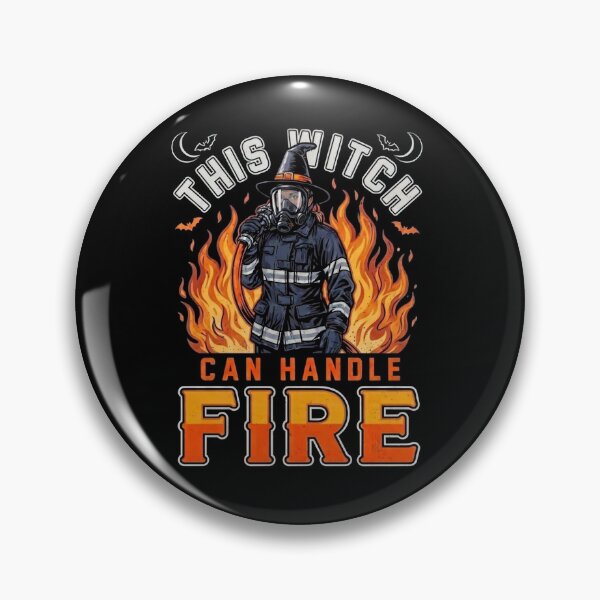 Item preview, This Witch Can Handle Fire Halloween Female Firefighter Design designed and sold by ByPawel.