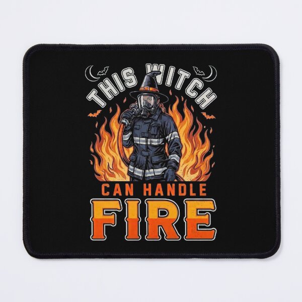 Item preview, This Witch Can Handle Fire Halloween Female Firefighter Design designed and sold by ByPawel.