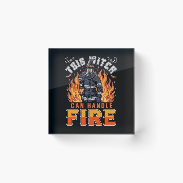 Item preview, This Witch Can Handle Fire Halloween Female Firefighter Design designed and sold by ByPawel.