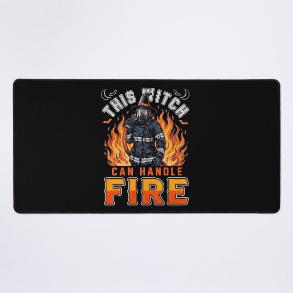 Item preview, This Witch Can Handle Fire Halloween Female Firefighter Design designed and sold by ByPawel.