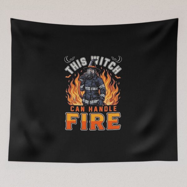 Item preview, This Witch Can Handle Fire Halloween Female Firefighter Design designed and sold by ByPawel.