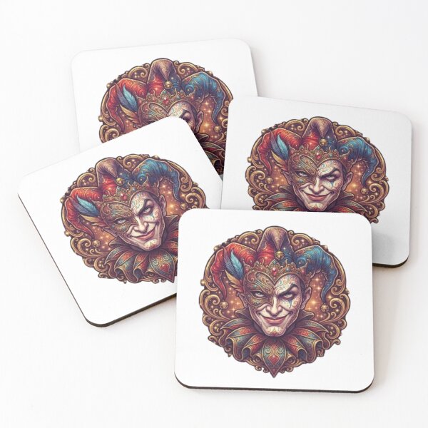 Item preview, Joker and Glaucon Philosophical Emblem on White Background designed and sold by BoldConcept43.