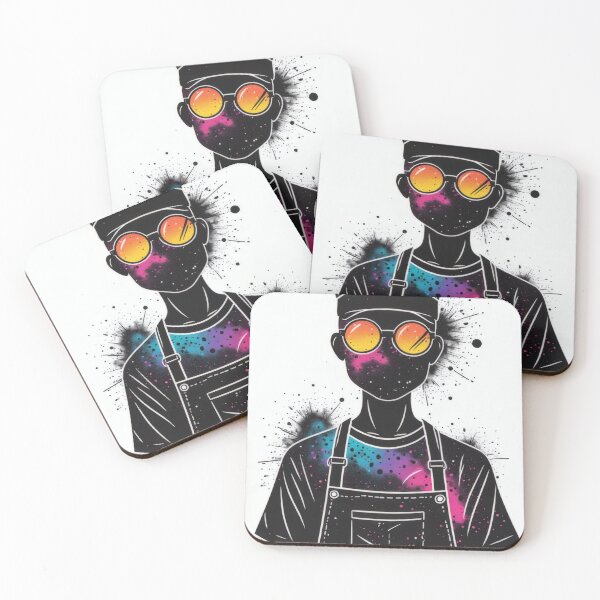 Item preview, Artistic chef with colorful paint splashes on his clothes designed and sold by Mianku | Für das Leben.