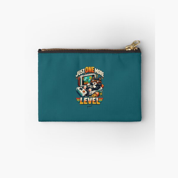 Item preview, Just One More Level – Retro Gamer Cat designed and sold by Musamem  Designs.