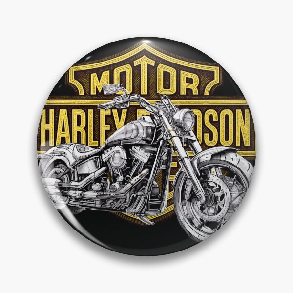Item preview, Classic Harley chopper Motorcycle – Vintage Biker Art designed and sold by Korona Biker Art.
