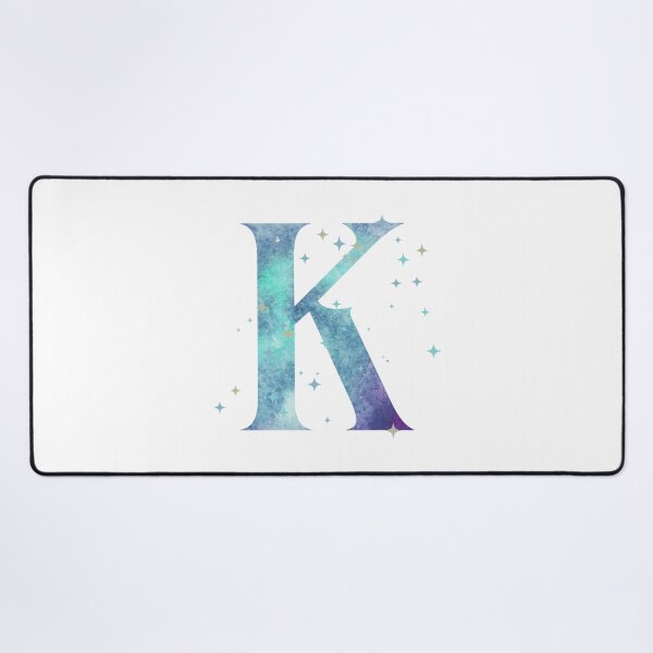 Artikelvorschau, Buchstabe K Monogramm Aquarell Galaxie entworfen und verkauft von iRenza.