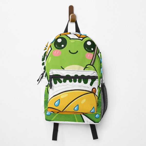 Item preview, Cute Frog With Yellow Umbrella designed and sold by PixelNest40.