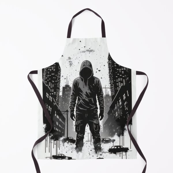 Item preview, Abandoned city, lone man in a hoodie designed and sold by Mianku | Für das Leben.