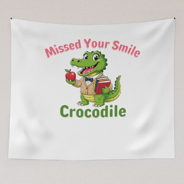 Item preview, Missed Your Smile Crocodile designed and sold by Reverielook.