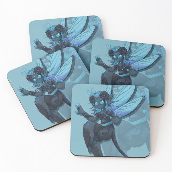 Item preview, Insectoid Damselfly/Dragonfly - Blue designed and sold by TinyKatCreative.