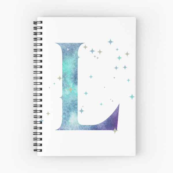 Item preview, Letter L Monogram watercolor galaxy designed and sold by iRenza.