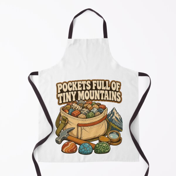 Item preview, Pockets Full of Tiny Mountains Rock Collector Art designed and sold by CheerfulNest.