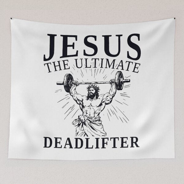 Item preview, jesus the ultimate deadliftiter designed and sold by abangkejepit.