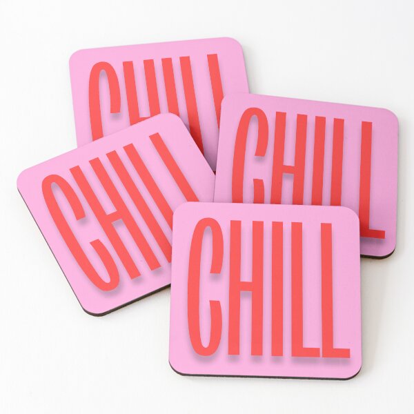 Item preview, Chill Bold Pink Typography Design designed and sold by jianina-alondra.