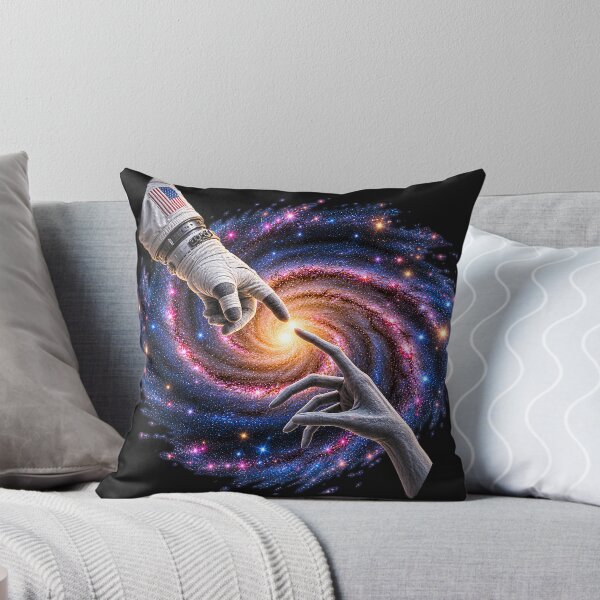 Item preview, Michelangelo Astronaut with Alien Hands Galaxy Space Sci-Fi designed and sold by Genius Geek.