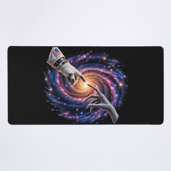 Item preview, Michelangelo Astronaut with Alien Hands Galaxy Space Sci-Fi designed and sold by Genius Geek.