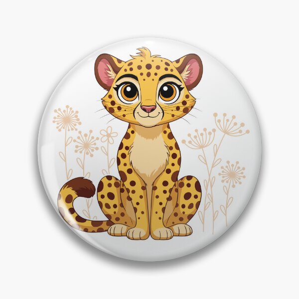Item preview, Vintage Botanical Cheetah - Earthy Wildflower Nature Art designed and sold by ArthousePromos.