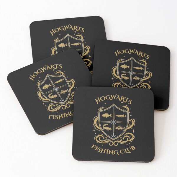 Item preview, Hogwarts Fishing Club School Crest Parody - Funny Wizard designed and sold by GeekAnglerStore.