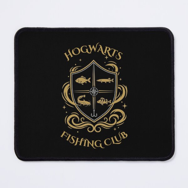 Item preview, Hogwarts Fishing Club School Crest Parody - Funny Wizard designed and sold by GeekAnglerStore.