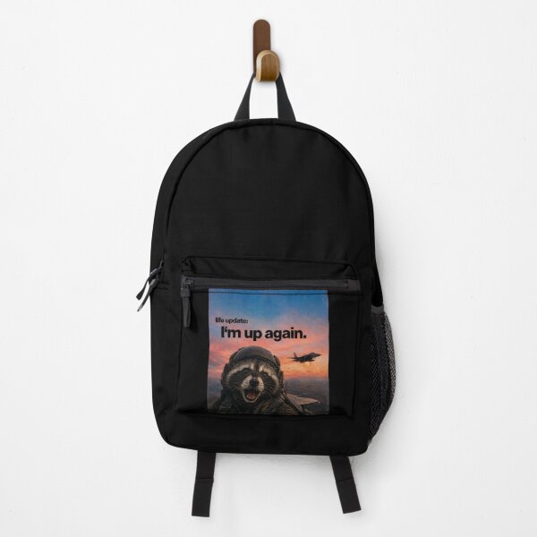 Item preview, Life Update: I'm Up Again – Funny Raccoon Pilot Aviation designed and sold by SidTastic .