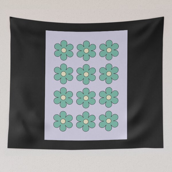 Item preview, Sage Green Daisy Grid Pattern designed and sold by jianina-alondra.