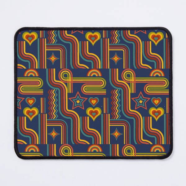Item preview, Retro 70s Groovy Lines Stars and Hearts Aesthetic designed and sold by NikBrin Prevail .