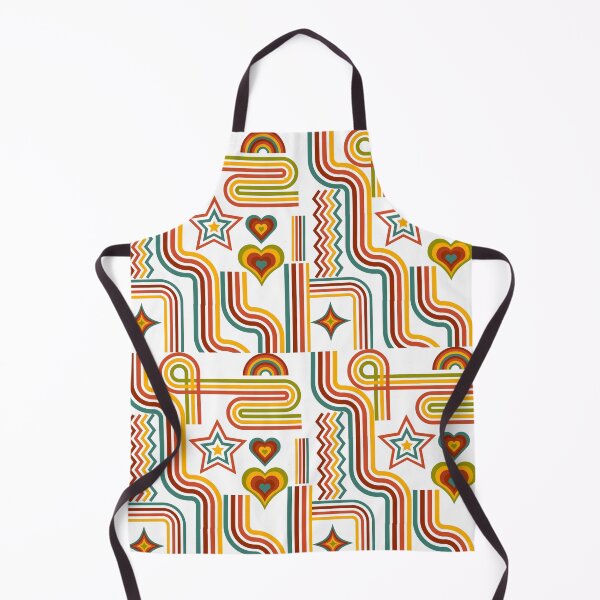 Item preview, Retro 70s Groovy Lines Stars and Hearts Aesthetic designed and sold by NikBrin Prevail .