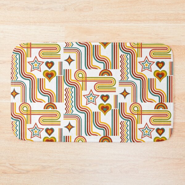 Item preview, Retro 70s Groovy Lines Stars and Hearts Aesthetic designed and sold by NikBrin Prevail .