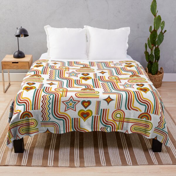 Item preview, Retro 70s Groovy Lines Stars and Hearts Aesthetic designed and sold by NikBrin Prevail .