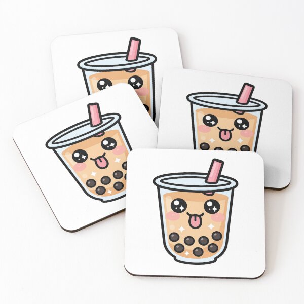 Item preview, Cute Playful Kawaii Bubble Tea Cartoon | Adorable Boba Tea Sticker & Gift Design designed and sold by Rood Art Studio.