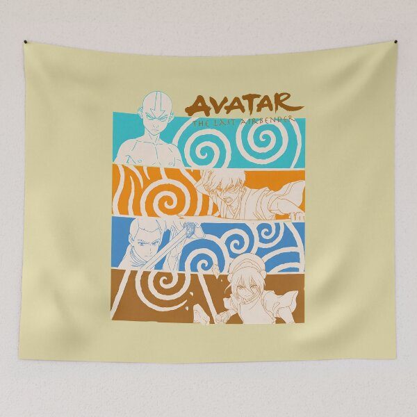 Item preview, Avatar: The Last Airbender – Elemental Line Art Tribute designed and sold by Catsi-Nook-Art.