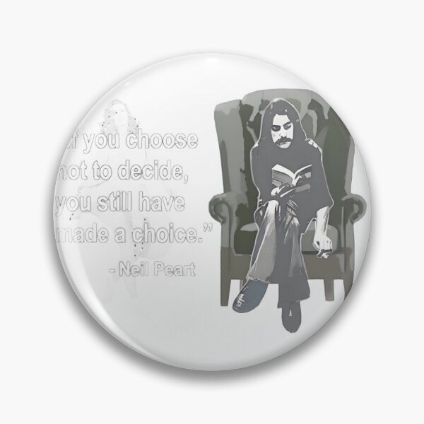Item preview, Neil Peart Freewill Quote Choice Vintage Style Art designed and sold by auringercha.