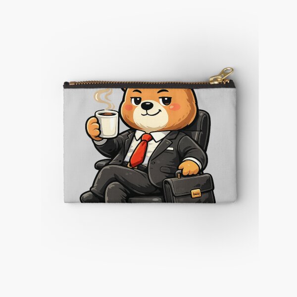 Item preview, CEO Mode Cute Bear Boss with Coffee and Suit designed and sold by WearTheVibe Store.
