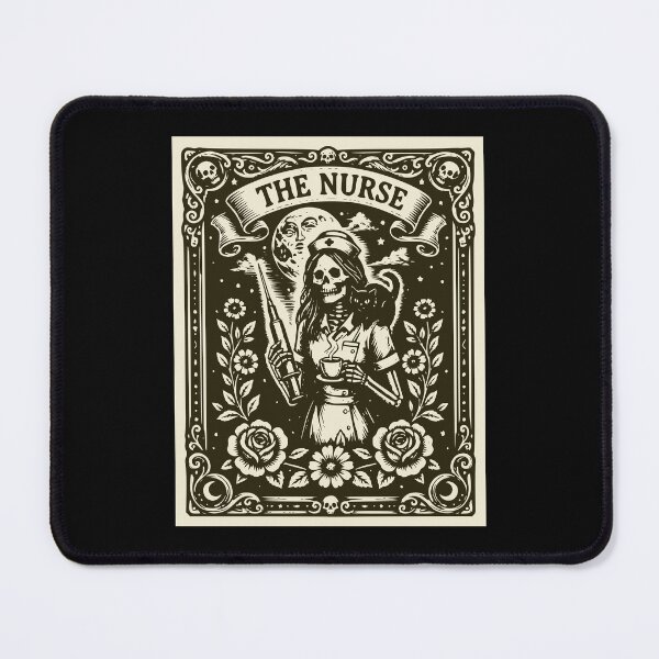 Item preview, Certified Nurse Assistant Tarot Card Skeleton cat coffee Halloween designed and sold by Colorfulman.