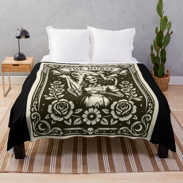 Item preview, Certified Nurse Assistant Tarot Card Skeleton cat coffee Halloween designed and sold by Colorfulman.