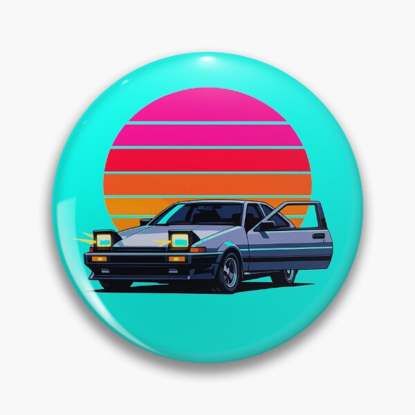 Item preview, Neon Retro Anime Hatchback Hero designed and sold by KungPowUnicorn.