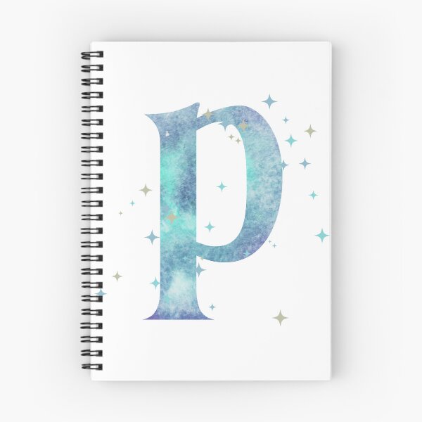 Item preview, Letter P Monogram watercolor galaxy designed and sold by iRenza.