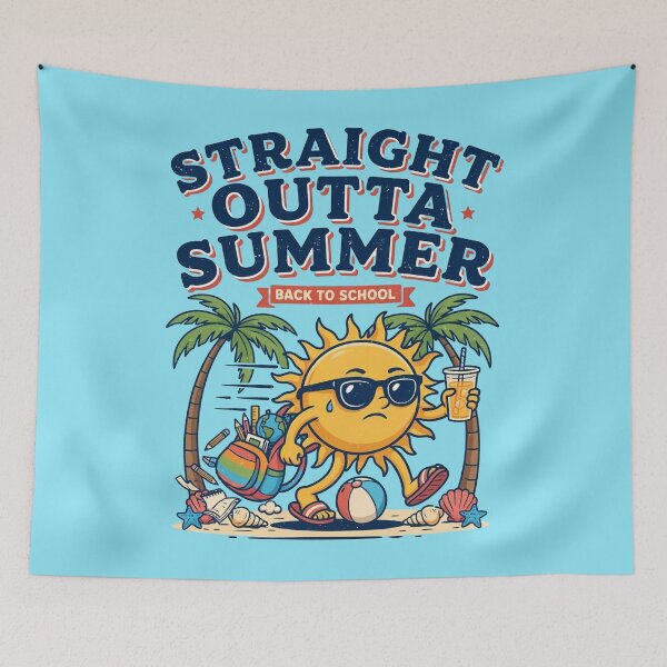 Item preview, Straight Outta Summer Funny Back To School designed and sold by WikaKowalczyk.
