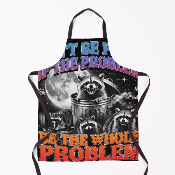 Item preview, Dont Be Part Of The Problem Be The Whole Problem Vintage 90s Raccoon designed and sold by Groovy Nest.