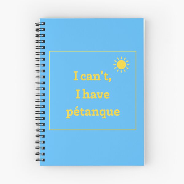 Item preview, I can't, I have pétanque designed and sold by PariSeine.