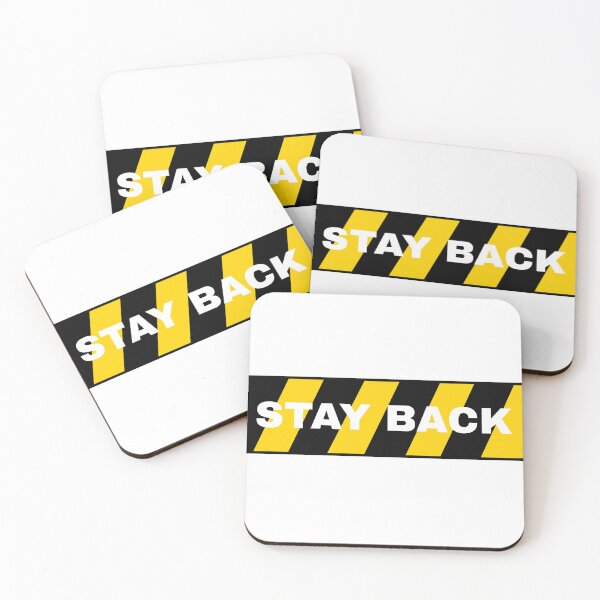 Item preview, Stay back black/yellow designed and sold by Johns-Cave.