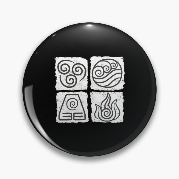 Item preview, Four Nations Elemental Symbols – Avatar Line Art designed and sold by Catsi-Nook-Art.