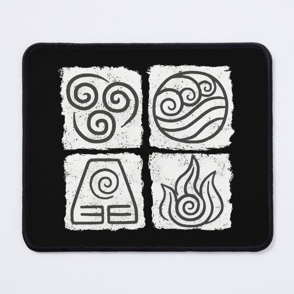Item preview, Four Nations Elemental Symbols – Avatar Line Art designed and sold by Catsi-Nook-Art.