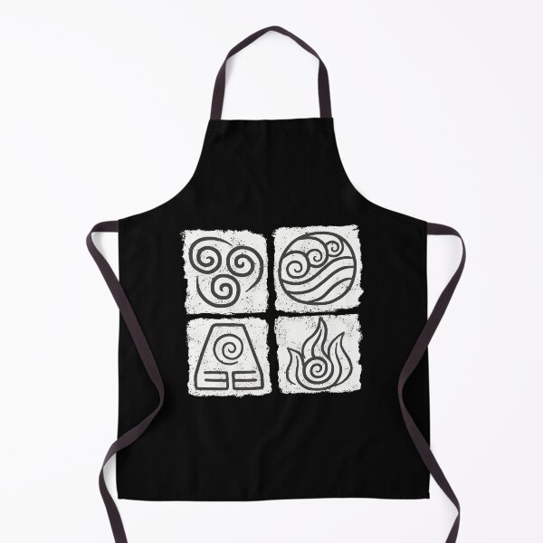 Item preview, Four Nations Elemental Symbols – Avatar Line Art designed and sold by Catsi-Nook-Art.