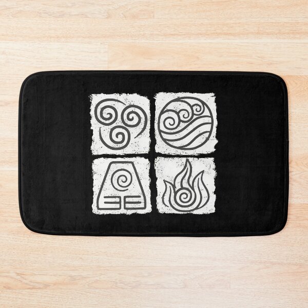 Item preview, Four Nations Elemental Symbols – Avatar Line Art designed and sold by Catsi-Nook-Art.
